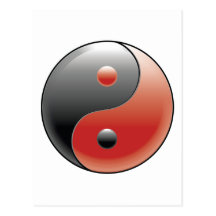 Yin Yang ~ chinesische Taoismus-Philosophie Postkarten