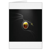 YIN YANG DRACHE GRUßKARTE