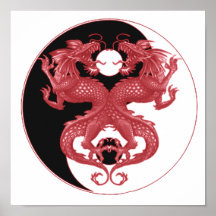 Yin Yang Drachen 3 Plakat