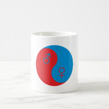 Yin Yang Frau Mann woman man Kaffee Tassen