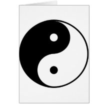 Yin Yang Grußkarten