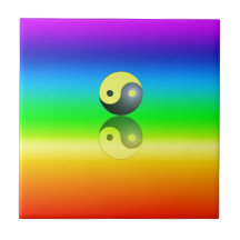 Yin Yang Keramikkachel