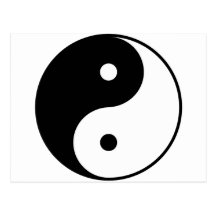 Yin Yang Postkarten
