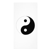 Yin-Yang Symbol Custom Photo Card