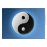 Ying Yang Grußkarte