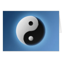 Ying Yang Grußkarte