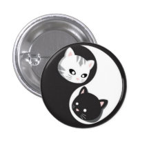 YinYang Knöpfe und Ninji Anstecknadelbuttons