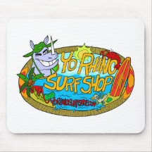 Yo Nashorn-Brandungs-Geschäft Mousepad
