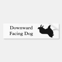 Yoga-abwärtsgerichteter Hund Auto Sticker