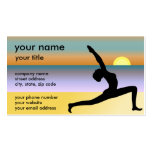 Yoga an den Strand-Visitenkarten