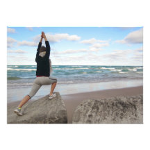Yoga auf der Strand-Einladung