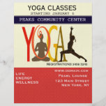 Yoga Bedruckte Flyer
