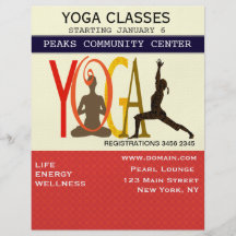 Yoga Bedruckte Flyer