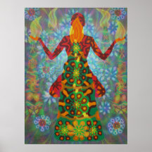 yoga candle digital - 2012 posterdrucke