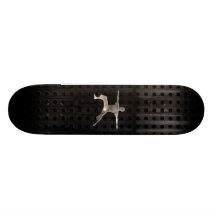 Yoga; Cooles Schwarzes Personalisiertes Skatedeck