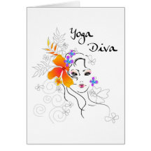 Yoga-Diva-Geschenk Grußkarte