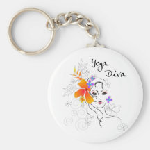 Yoga-Diva Schlüsselband