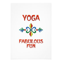 Yoga-fabelhafter Spaß Personalisierte Ankündigungskarte