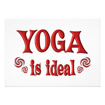 Yoga ist ideal ankündigungskarten