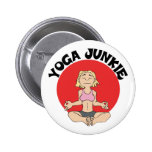 Yoga-Junkie-Geschenk Anstecknadelbuttons