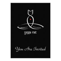 Yoga-Katze - Sanskrit Arttext Individuelle Ankündigung
