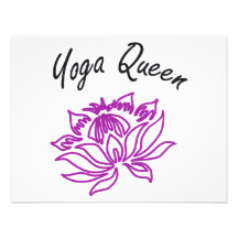 Yoga-Königin-Entwürfe! Personalisierte Ankündigung