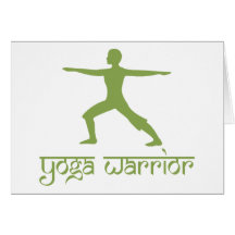 Yoga-Krieger-Pose Grußkarten