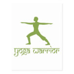 Yoga-Krieger-Pose Postkarte