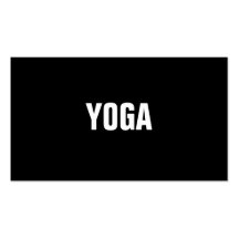 YOGA Lehrer-einfache u. einfache Visitenkarte