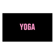 YOGA Lehrer-einfache u. einfache Visitenkarte