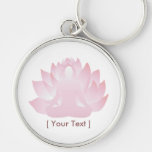 Yoga-Lotus-Prämie Keychain Schlüsselband