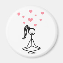 Yoga-Mädchen Magnete