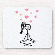 Yoga-Mädchen Mauspads