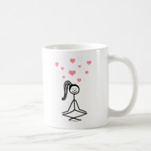 Yoga-Mädchen Tee Tassen