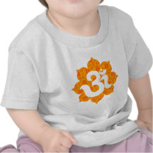 Yoga OM in Lotus-Orange Shirt