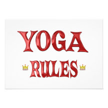 Yoga-Regeln Personalisierte Einladungen