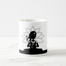 Yoga-Silhouette-Kaffeetasse