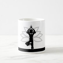 Yoga-Silhouette-Kaffeetasse