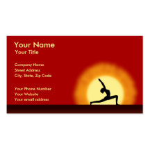 Yoga-Sonnenaufgang-Yoga-Lehrer-Lehrer-Visitenkarte