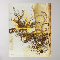 Yoga spricht: Gelber Power Chakra poster