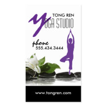 Yoga-Visitenkarte-Schablone