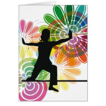 Yogaillustration Grußkarten