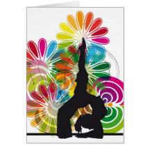 Yogaillustration Karten
