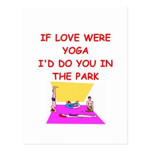 Yogaliebhaber Postkarte
