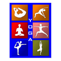 Yogapostkarte