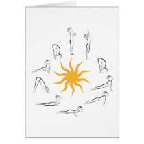 Yogasonnegruß karten