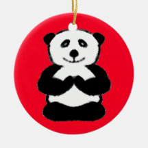 Yogi-Panda - einzigartige Weihnachtsverzierungen Weihnachtsbaum Ornamente