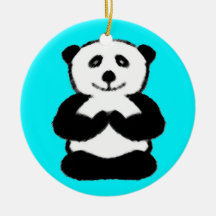 Yogi-Panda - einzigartige Weihnachtsverzierungen Ornamente