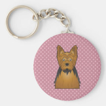 Yorkie Cartoon Schlüsselbänder
