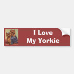 Yorkshire-Terrier-Vintager Stoßaufkleber Auto Aufkleber